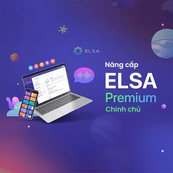 Nâng Cấp tài khoản ELSA Premium chính chủ 1 Năm