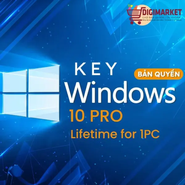 Key active Windows 10 Pro bản quyền lifetime chính hãng Microsoft cho 1 máy