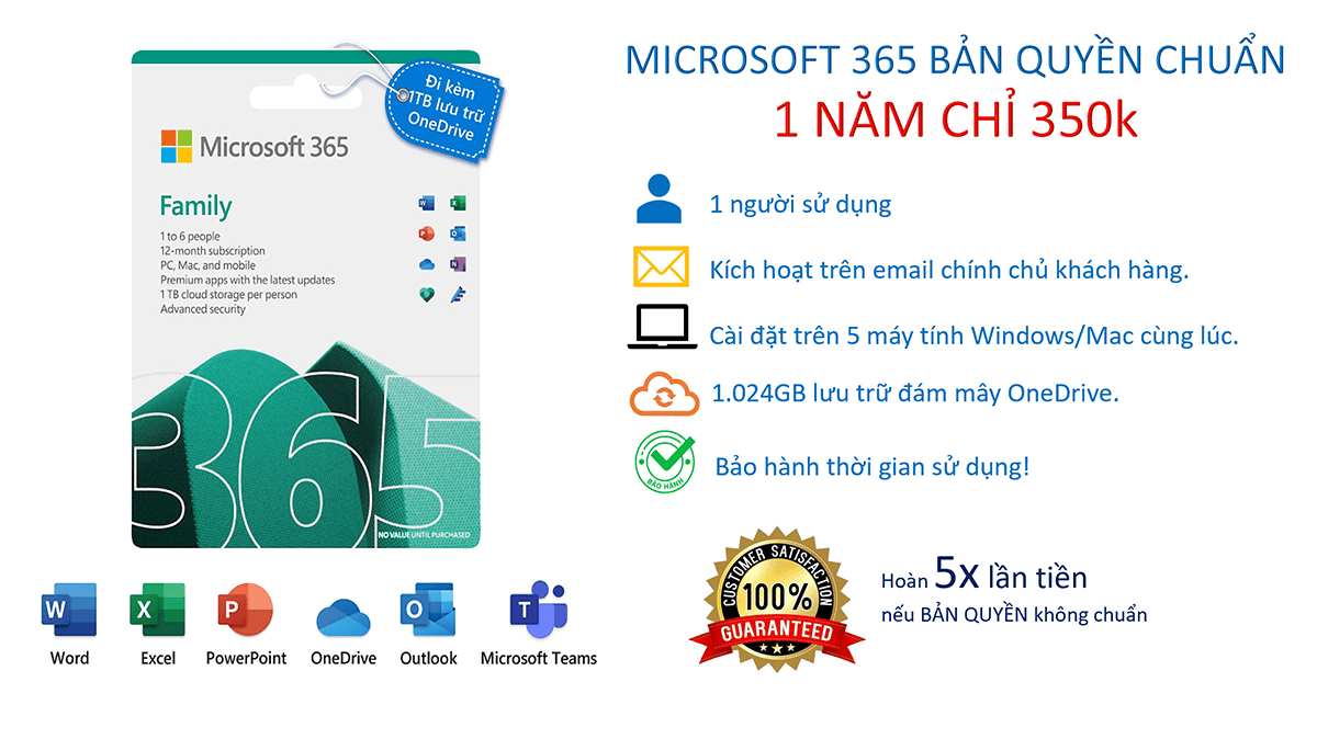 Microsoft 365 Family Tai Khoan Chia Se 1 Nam